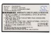 Battery for Tunstall Dect Handsets 7722, 7212, 7202P, 7202 - 5