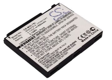 Motorola Battery for W220, SLVR L7, RAZR V3x, MOTOROKR E6 (BC60) - 1