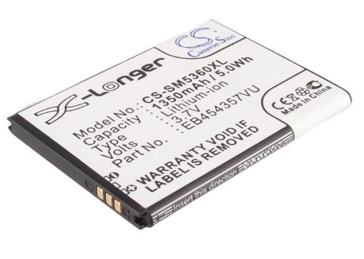 Samsung Wave Y GT-S5380D Battery EB454357VA/VU Replacement - 1