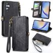 Samsung Galaxy A41 Geometric Zipper Wallet Leather Phone Case - 1