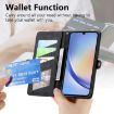 Samsung Galaxy A41 Geometric Zipper Wallet Leather Phone Case - 5