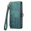 Samsung Galaxy A51 5G Geometric Zipper Wallet Leather Phone Case - 2