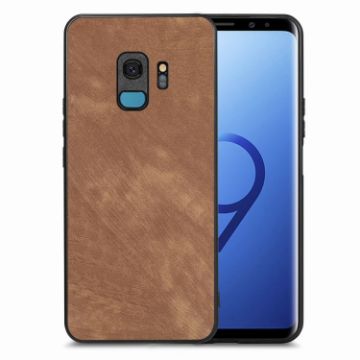 Samsung Galaxy S9 Vintage Leather PC Back Cover Phone Case Brown - 1