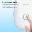 Electrical Neck Massager & Face Beauty Device - Oval Style (White) - 6