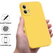 Yellow Silicone Shockproof Phone Case for Motorola Moto G84 5G - 2