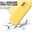 Yellow Silicone Shockproof Phone Case for Motorola Moto G84 5G - 4