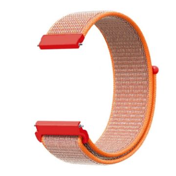 Picture of For Samsung Galaxy Watch 42mm Nylon Braided Watch Band (Orange Red)