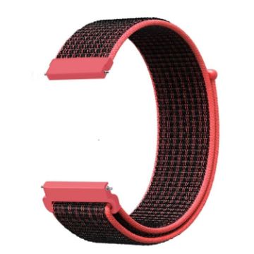 Picture of For Samsung Galaxy Watch 42mm Nylon Braided Watch Band (Red Black)