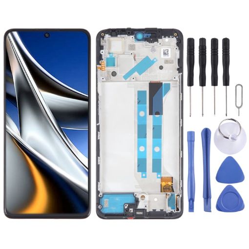 OLED LCD Screen for Xiaomi Poco X4 Pro 5G - Full Assembly with Frame - 1