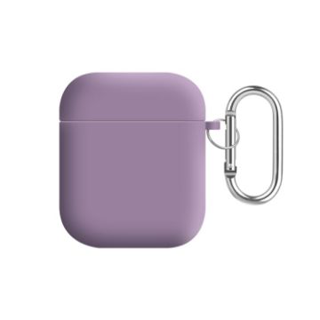 Picture of For AirPods 2 / 1 PC Lining Silicone Bluetooth Earphone Protective Case (Blackcurrant)