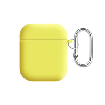 Picture of For AirPods 2 / 1 PC Lining Silicone Bluetooth Earphone Protective Case (Shiny Yellow)