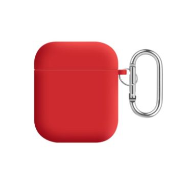 Picture of For AirPods 2 / 1 PC Lining Silicone Bluetooth Earphone Protective Case (Red)