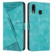 Samsung Galaxy A40 Dream Triangle Leather Phone Case - Green - 1