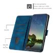 Samsung Galaxy M31 Leather Phone Case with Lanyard - Blue - 3