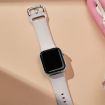 Apple Watch SE 2023 44mm Silicone Watch Band - Starlight - 4