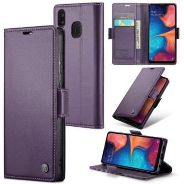 Samsung Galaxy A40 CaseMe 023 Leather Phone Case - Pearly Purple - 1