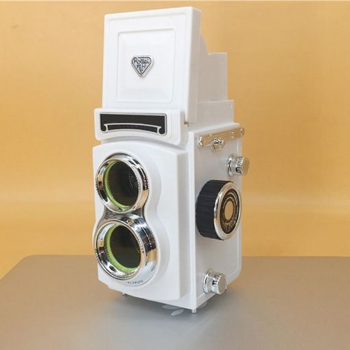 White Dummy Handheld Retro DSLR Camera Model Props - 1
