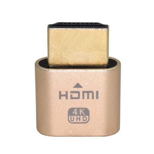 2pcs HDMI Dummy Load Simulates HD Displays - Gold - 1