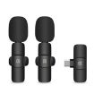 PULUZ Wireless Lavalier Microphones for Type-C Phone - Black - 2