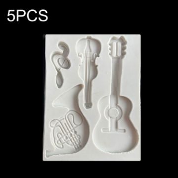 Castle Musical Silicone Mold Chocolate Fondant Cake Decor - 5PCS - 1