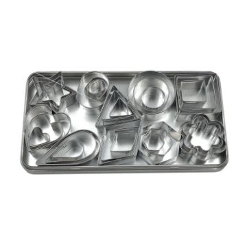 Stainless Steel Biscuit Mold Set - 30 PCS - 1