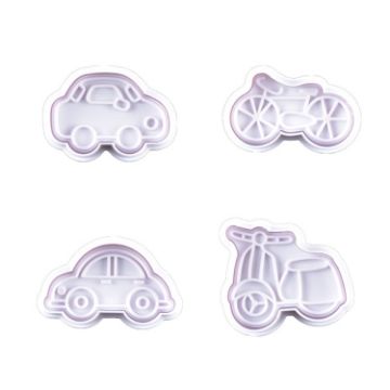Plastic Transportation Biscuit Mold Set - 3 Sets (B) - 1