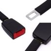 25cm Car Seat Belt Extension Snap Button, Black - 5