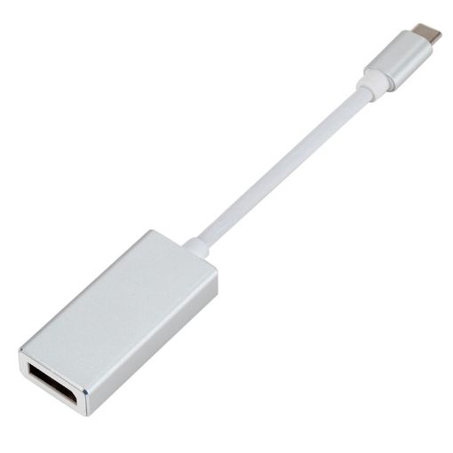 USB-C to DP Female HD Converter, 12cm - Silver - 1