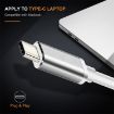 USB-C to DP Female HD Converter, 12cm - Silver - 5