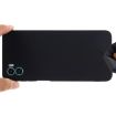 Black Liquid Silicone Phone Case for Motorola Moto E22s - 4