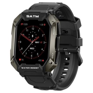 SATM M1 Outdoor Waterproof Bluetooth Smart Watch - Black - 1