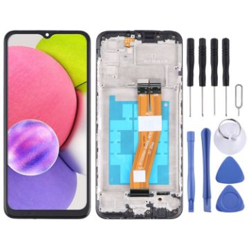 OEM LCD Screen For Samsung Galaxy A03s SM-A037F Digitizer Full Assembly - 1