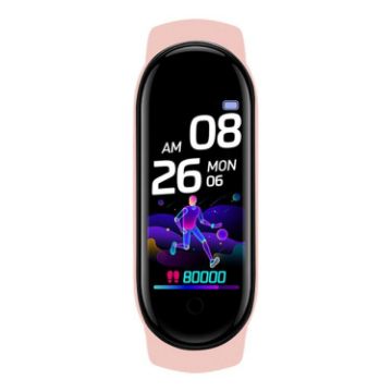 M7 Sports Smart Bracelet - Heart Rate & Blood Pressure Monitor - Pink - 1