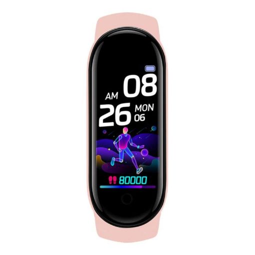 M7 Sports Smart Bracelet - Heart Rate & Blood Pressure Monitor - Pink - 1