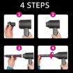 Long Barrels + Adapter for Dyson Hair Dryer - Curling Iron Accessories - 5
