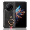 Tecno Phantom V Fold Leather Back Phone Case (Black) - 1