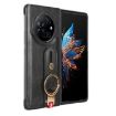 Tecno Phantom V Fold Leather Back Phone Case (Black) - 2