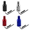 Car Threaded Shifter Gear Shift Knob Adapter 12 x 1.25 - Silver - 6