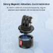 PULUZ Action Camera 1/4 inch Magnetic Base Adapter - Black - 4