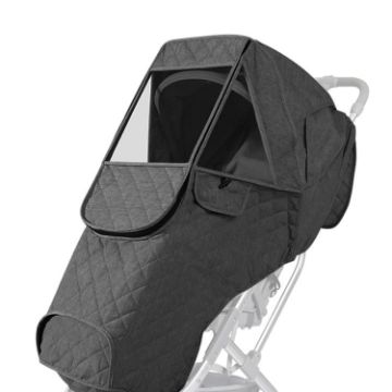 Dark Gray Baby Stroller Weatherproof Cover - Warm & Thickened - 1