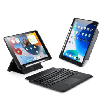 DUX DUCIS DK Series Bluetooth Keyboard Case for iPad 10.2/Air 2019/Pro 10.5 - Black - 1