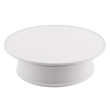 20cm Electric Rotating Turntable Display Stand - White - 1