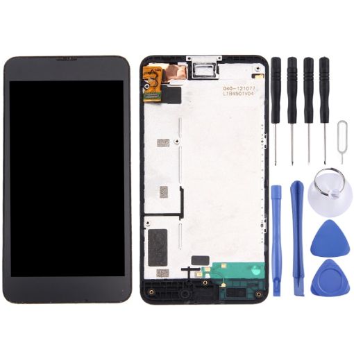 LCD Display + Touch Panel with Frame for Nokia Lumia 630 / 635 - Black - 1