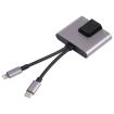 NK-1056Pro 3 in 1 Adapter - Charging + Ethernet + 3.5mm Earphone - 3