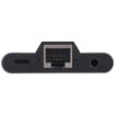 NK-1056Pro 3 in 1 Adapter - Charging + Ethernet + 3.5mm Earphone - 4