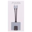 NK-1056Pro 3 in 1 Adapter - Charging + Ethernet + 3.5mm Earphone - 5