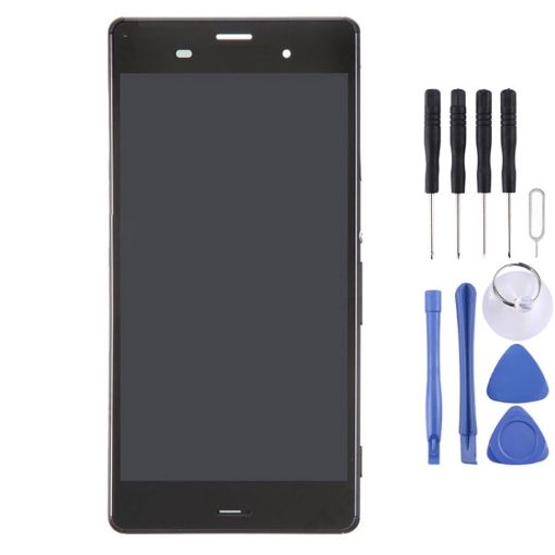 LCD Display + Touch Panel with Frame for Sony Xperia Z3 Dual SIM - Black - 1