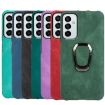 Samsung Galaxy M23 5G / F23 5G Ring Holder PU Phone Case - Dark Green - 6