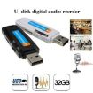 SK001 Rechargeable USB Voice Recorder Pen - Black - 4