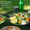 CLS Portable Stainless Steel Dinner Plate Set - 22 PCS - Outdoor Camping Cutlery - 6